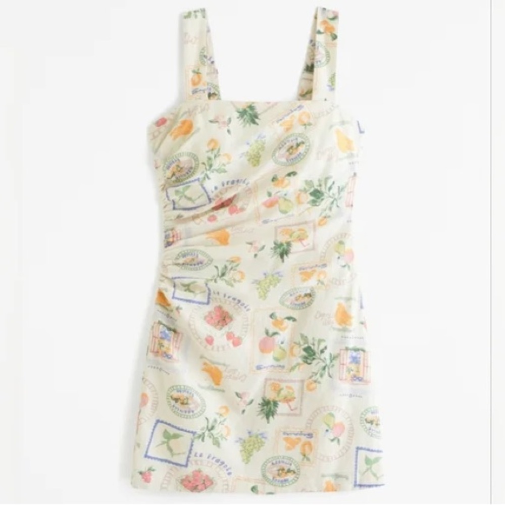 Abercrombie & Fitch XXL Linen Dress Italia Print